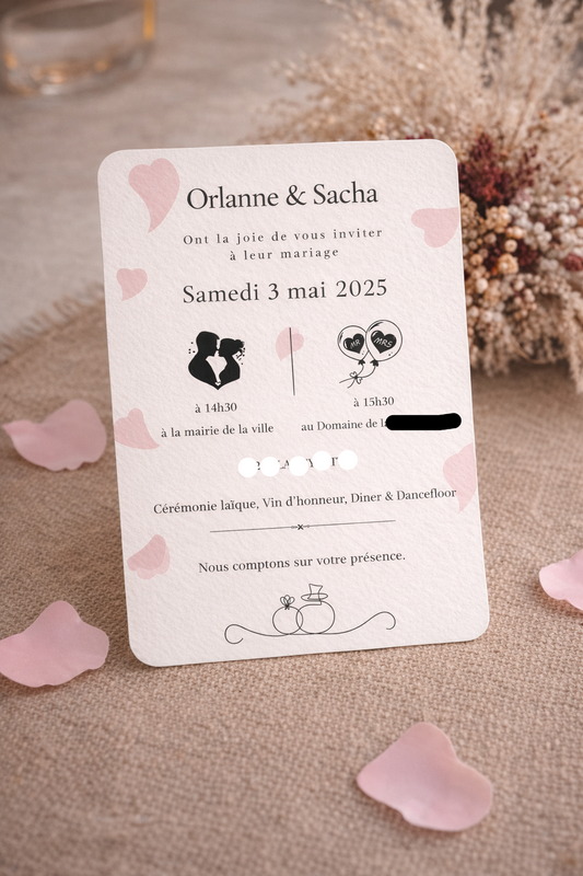 Faire-part de mariage