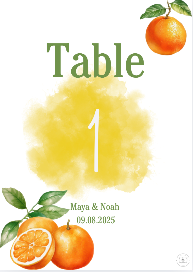 Table number