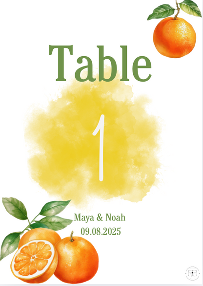 Table number