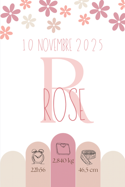 Affiche naissance