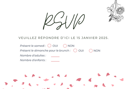 Faire-part de mariage