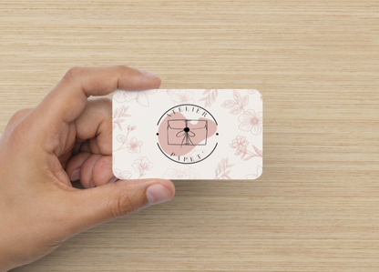 Carte de visite professionnelles personnalisées