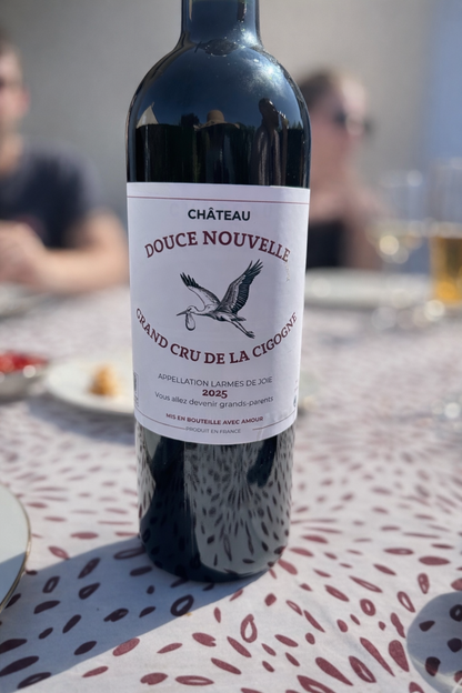 Étiquette bouteille - annonce naissance