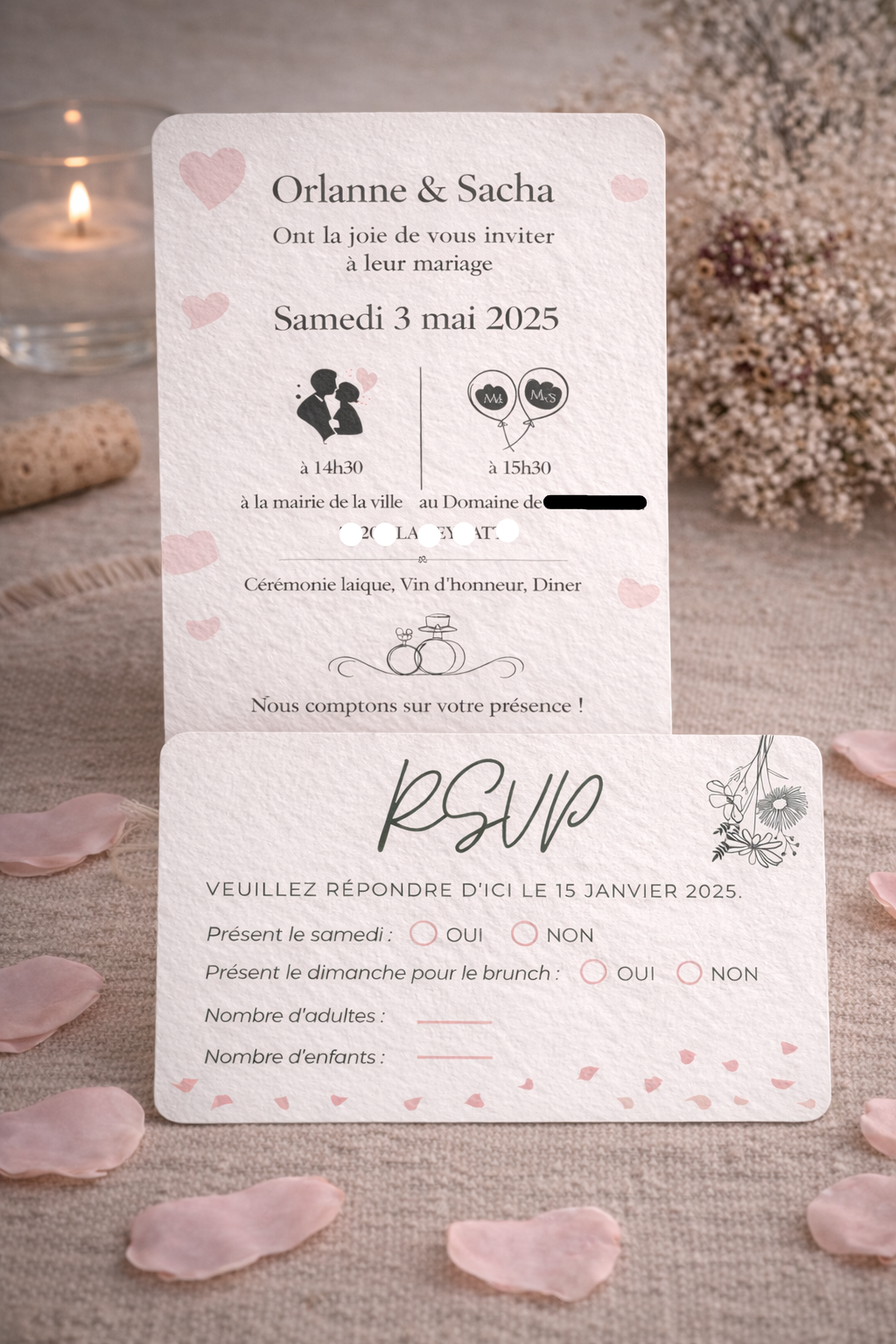 Faire-part de mariage
