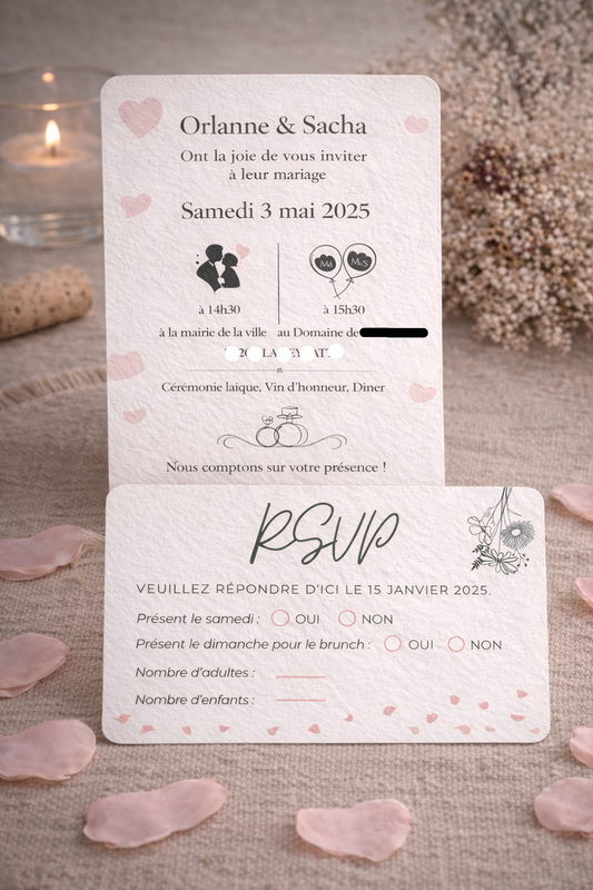 Faire-part de mariage