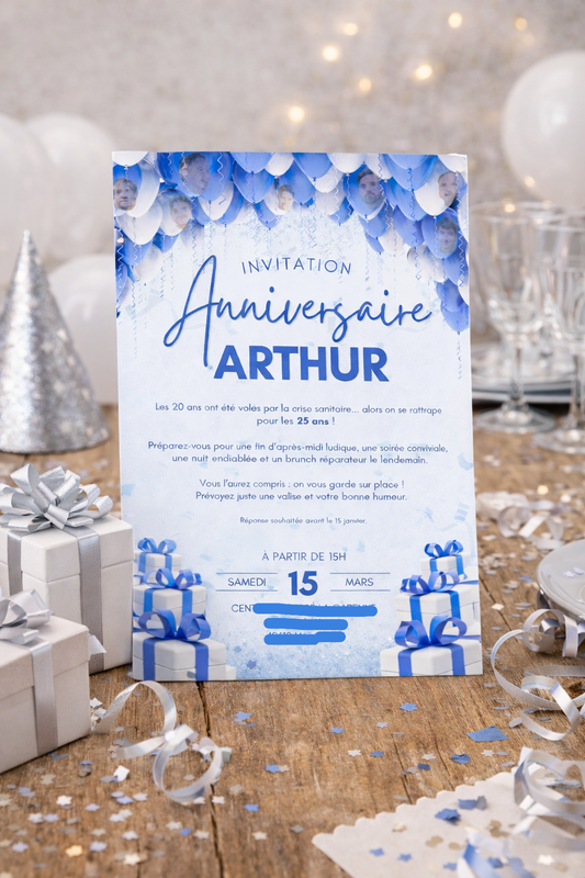 Invitation anniversaire