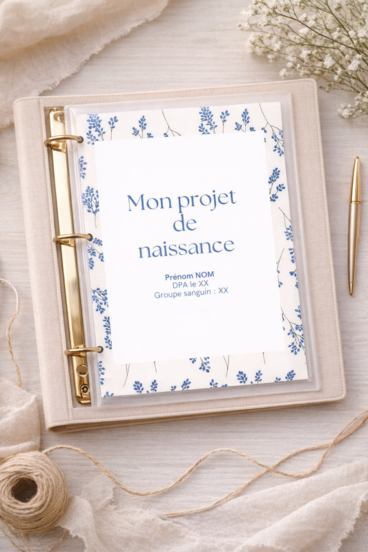 Projet de naissance personnalisable