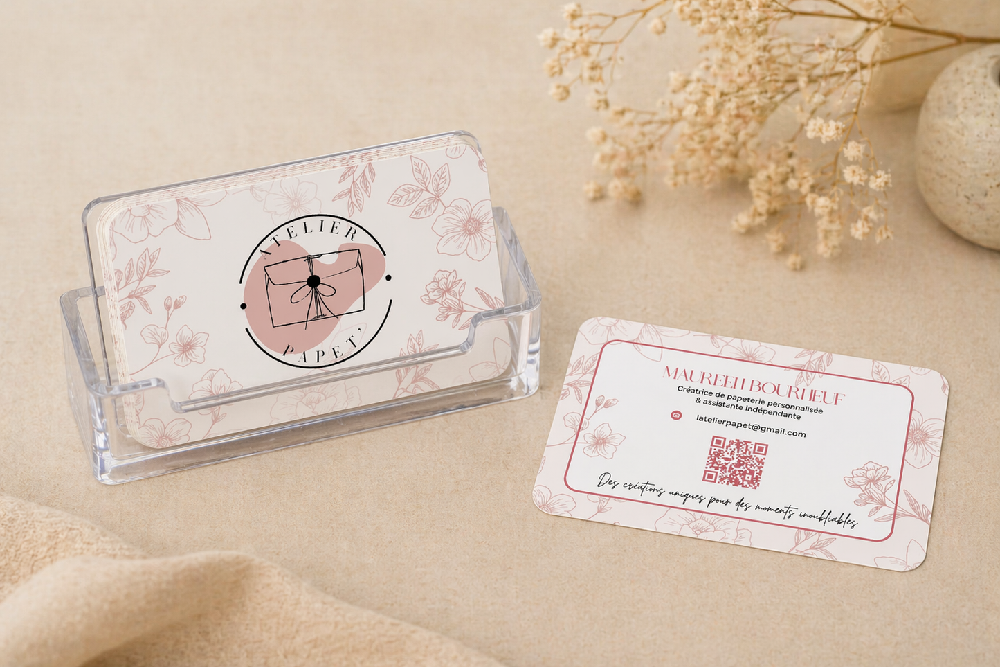 Carte de visite professionnelles personnalisées